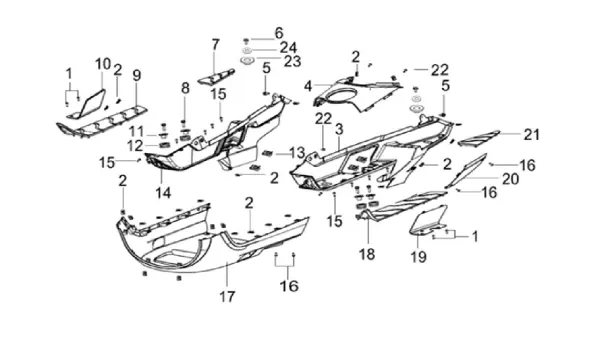 Benelli Zafferano Alt Panel Sol Eki — Zafferano (Türkiye)
