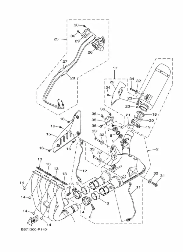 Yamaha MT-10 Orijinal Allen düğme başlı civata 90111-06163 (2016-2020) — MT-10 (Türkiye)